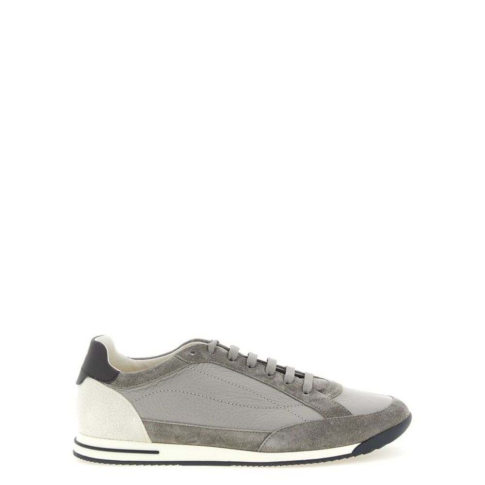 Brunello Cucinelli Men Deer And Suede Sneakers
